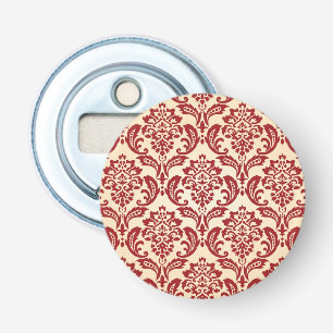 Damask pattern wallpaper bottle opener