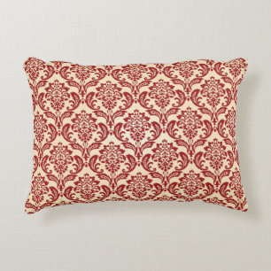 Damask pattern wallpaper decorative cushion
