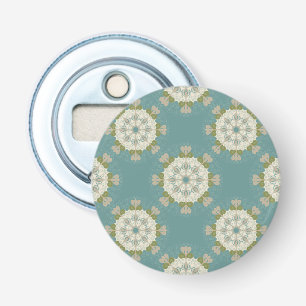Damask pattern with abstract elements bottle opener