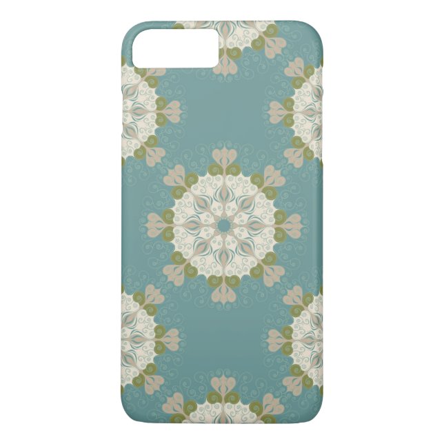Damask pattern with abstract elements Case-Mate iPhone case (Back)