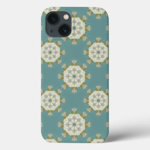 Damask pattern with abstract elements iPhone 13 case