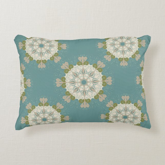 Damask pattern with abstract elements decorative cushion (Front)