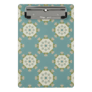Damask pattern with abstract elements mini clipboard