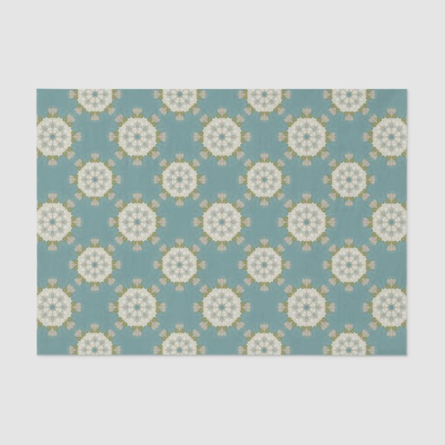 Damask pattern with abstract elements tissue paper (Front)