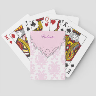 Damask Personalised Playing Cards