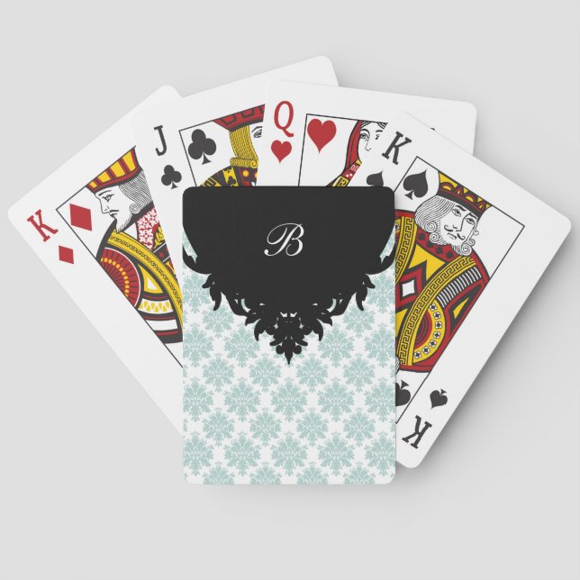 Damask Personalised Playing Cards (Back)