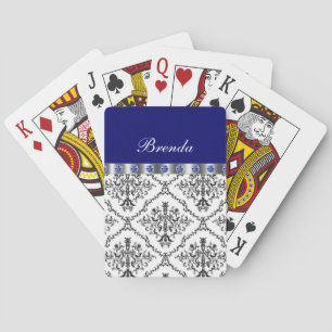 Damask Personalised Playing Cards