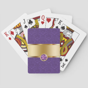 Damask Personalised Playing Cards