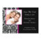 Damask Photo Save The Date HOT PINK Announcement