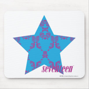 Damask Purple-Aqua 2 Mouse Pad