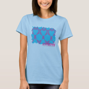 Damask Purple-Aqua 4 T-Shirt