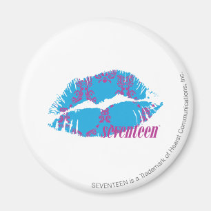 Damask Purple-Aqua Magnet
