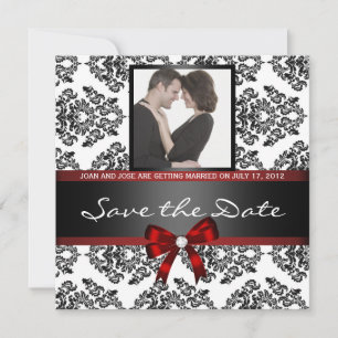 Damask Save the Date Photo