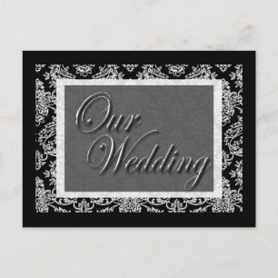Damask Save The Date Postcards