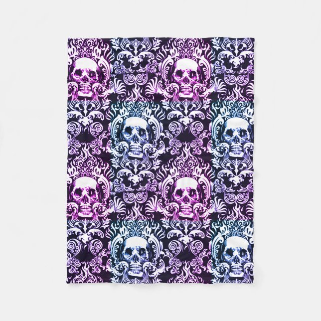 Damask Shulls Fleece Blanket (Front)