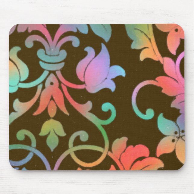 Damask Sizzle Mouse Pad (Front)