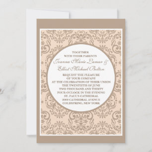 Damask Style Invitation