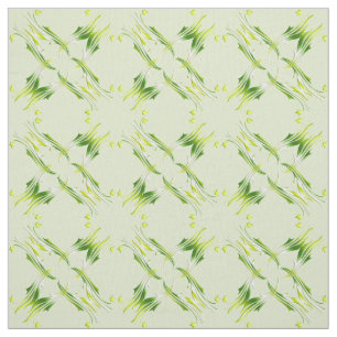 Damask style lime green pattern. fabric