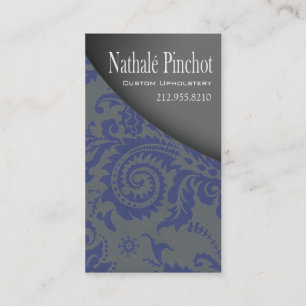 Damask Swoop - Upholsterer, Furniture Designer Business Card