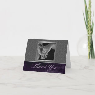 Damask Thank You Card