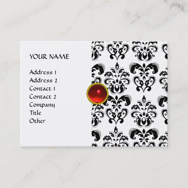 DAMASK THREEGEM BUSINESS CARD (Front)