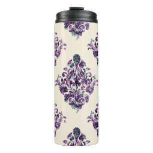 Damask Triangles: Vintage Abstract Luxury. Thermal Tumbler