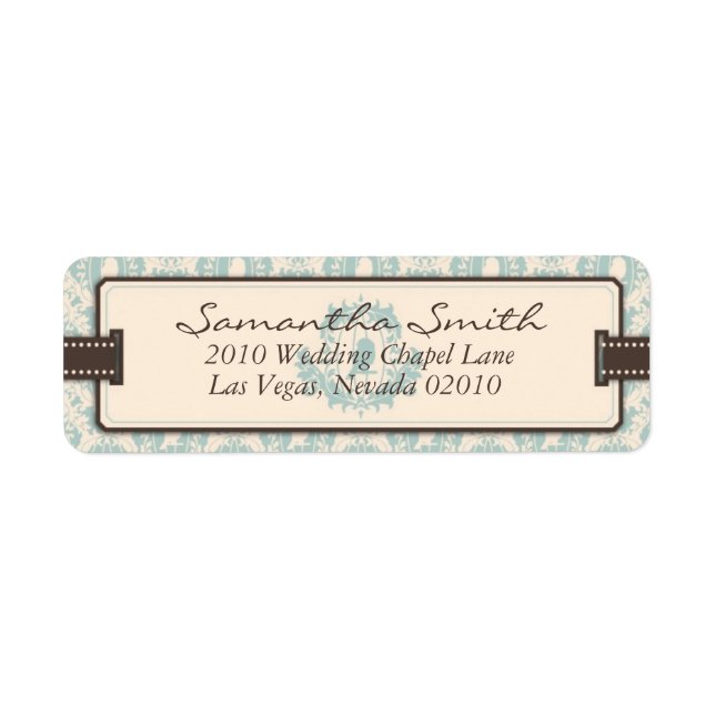 Damask Tweets Return Label B (Front)
