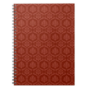 Damask wallpaper 3 spiral notebook
