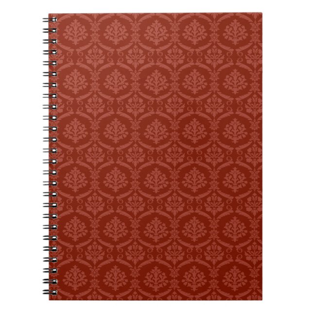 Damask wallpaper 3 spiral notebook (Front)