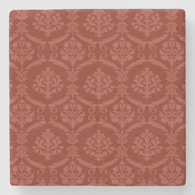 Damask wallpaper 3 stone coaster (Front)