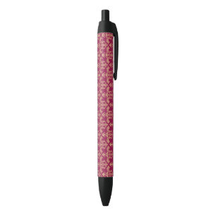 Damask wallpaper 4 black ink pen