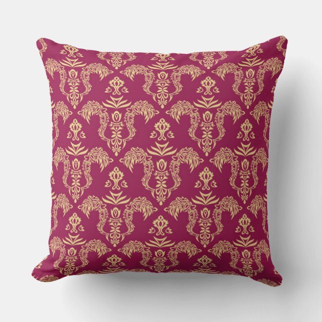 Damask wallpaper 4 cushion (Front)