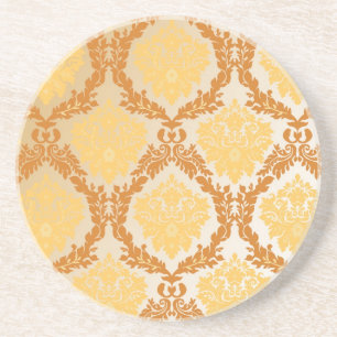 Damask wallpaper 5 coaster