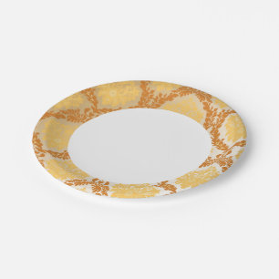 Damask wallpaper 5 paper plate