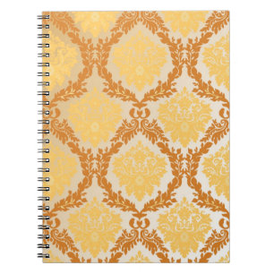 Damask wallpaper 5 spiral notebook