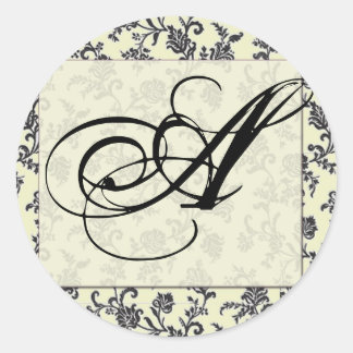 Damask wedding seals