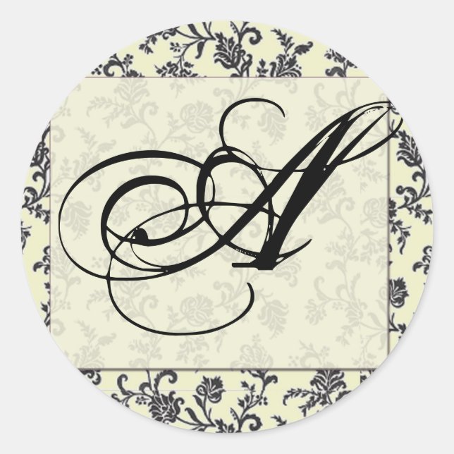 Damask wedding seals (Front)