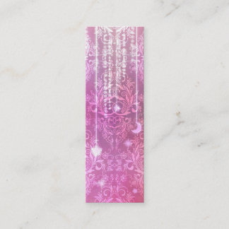 Damask Wildflowers, MADAM VALESKA in Pink Mini Business Card