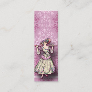 Damask Wildflowers, MARIE ROSETTE Mini Business Card