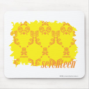 Damask Yellow-Orange 2 Mouse Pad