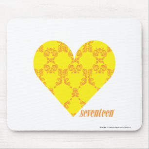Damask Yellow-Orange 4 Mouse Pad
