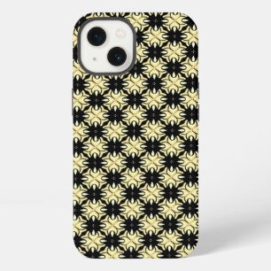 Damaskish Yellow Black Geometric Pattern iPhone 6 13 Case