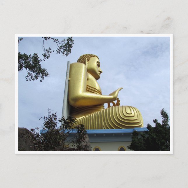 dambulla golden buddha postcard (Front)