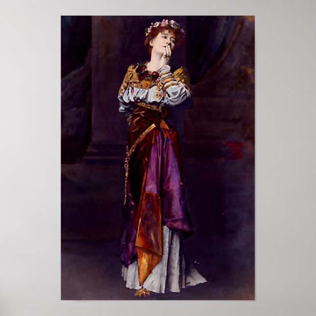 Dame Ellen Terry as Imogen - Alma-Tadema Poster (Front)