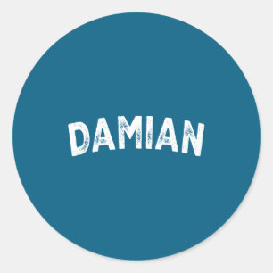 Damian Classic Round Sticker