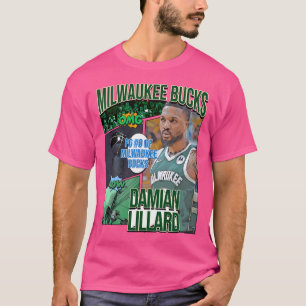 Damian Lillard Basketball Art Bucks 1 T-Shirt