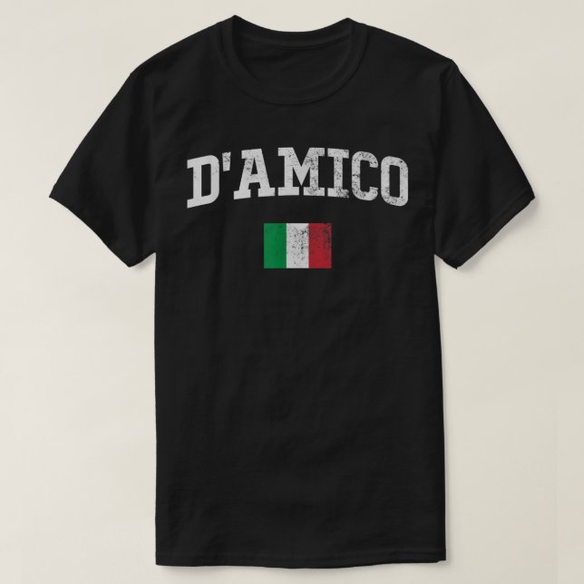 D'Amico Family Name Personalised 808 T-Shirt (Design Front)