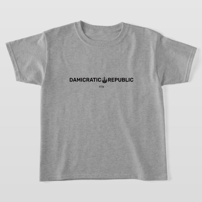 Damicratic kids T-Shirt (Laydown)