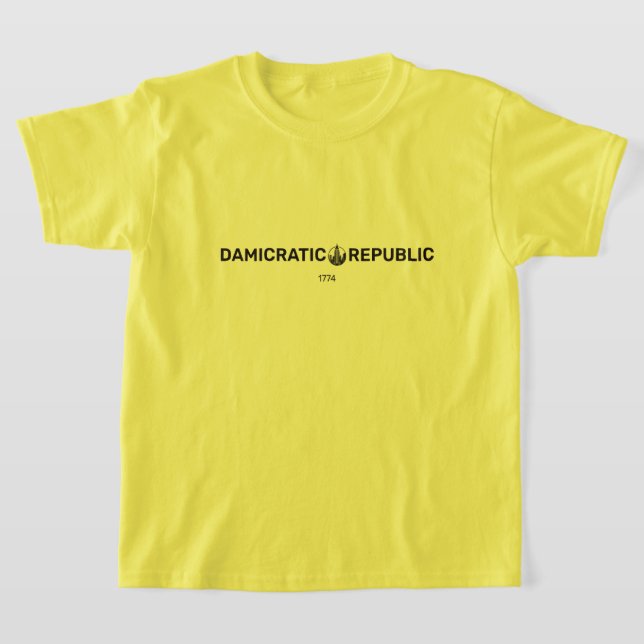 Damicratic kids T-Shirt (Laydown)