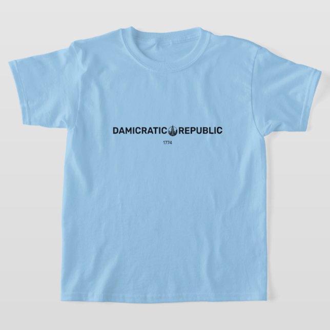 Damicratic kids T-Shirt (Laydown)